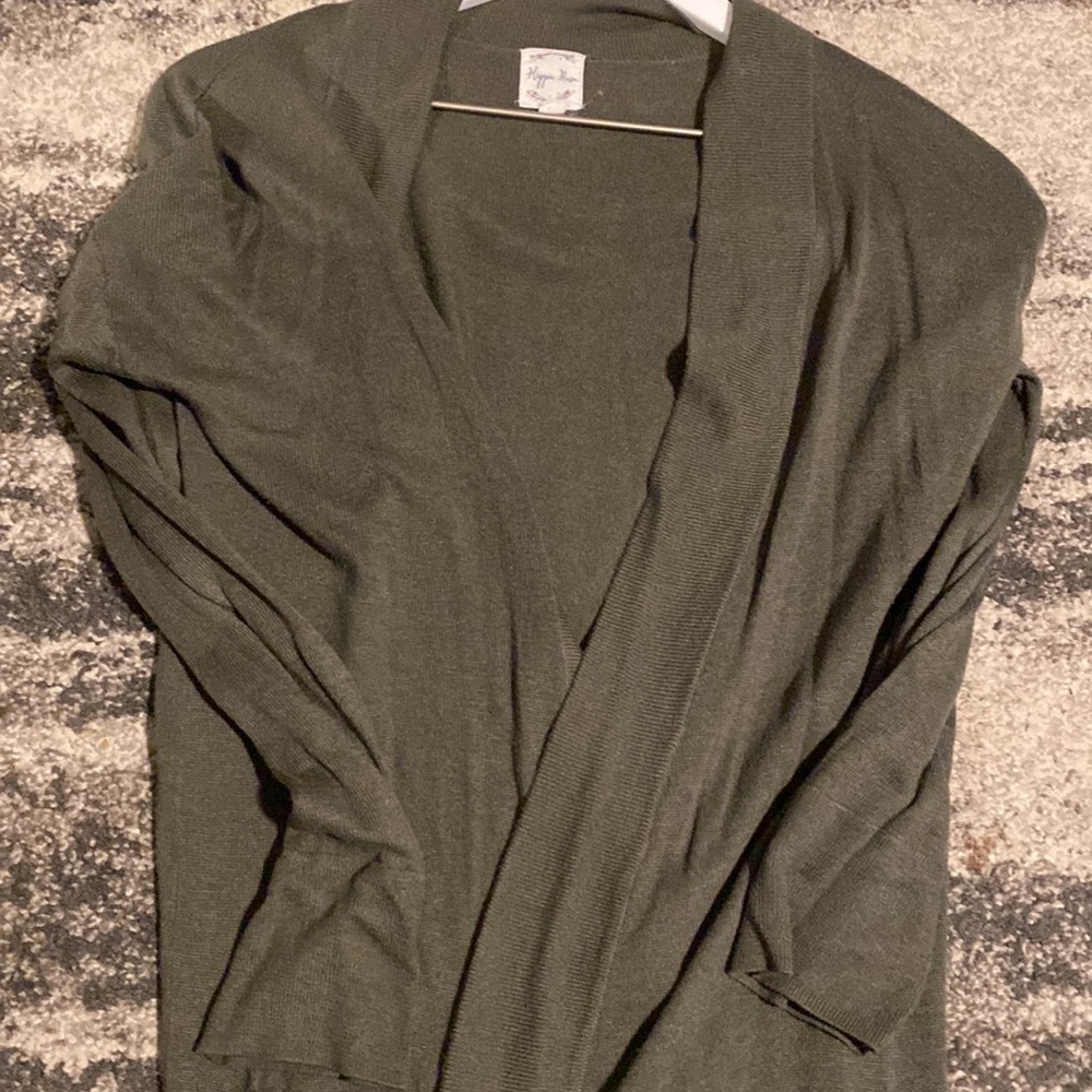 Hippie Rose army green cardigan